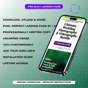 Ultimate Wedding Photography & Videography Bundle